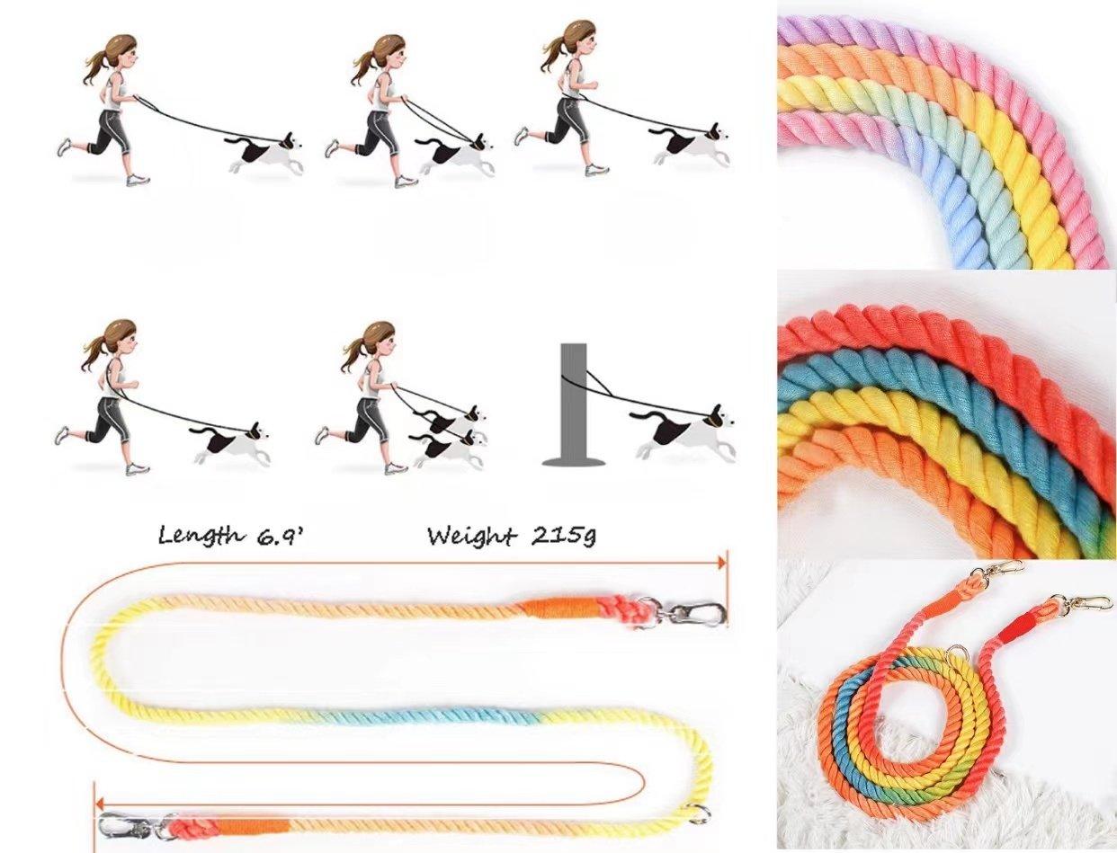 HANDS FREE DOG ROPE LEASH - SUNSET - immagine 2