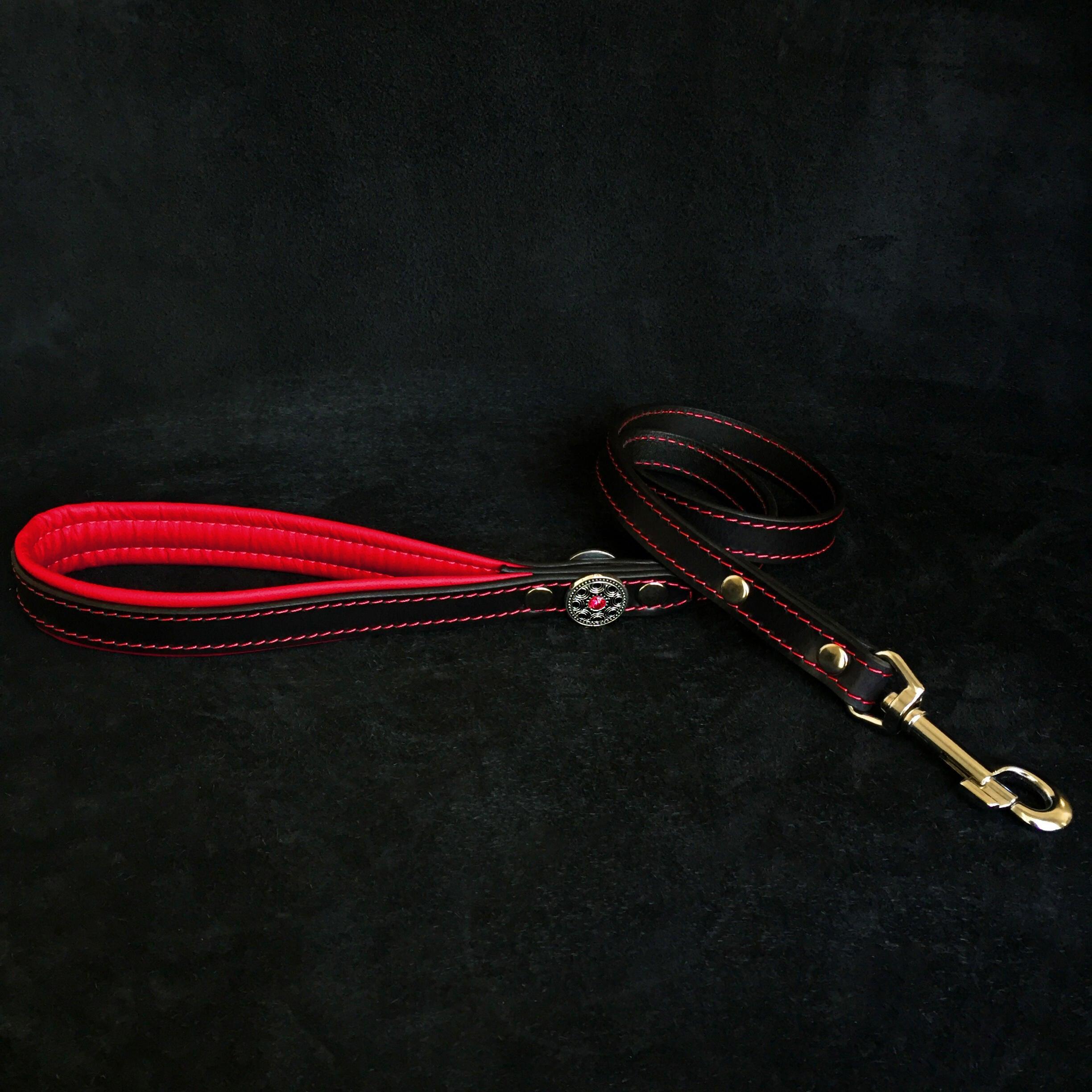 ''Bijou'' harness Black & Red for big dogs - immagine 3