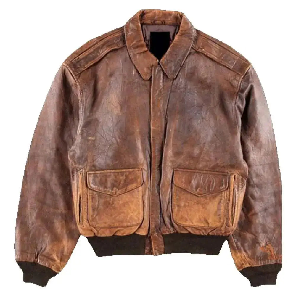 Vintage Style A2 Flight Leather Jacket - Arti-Shop