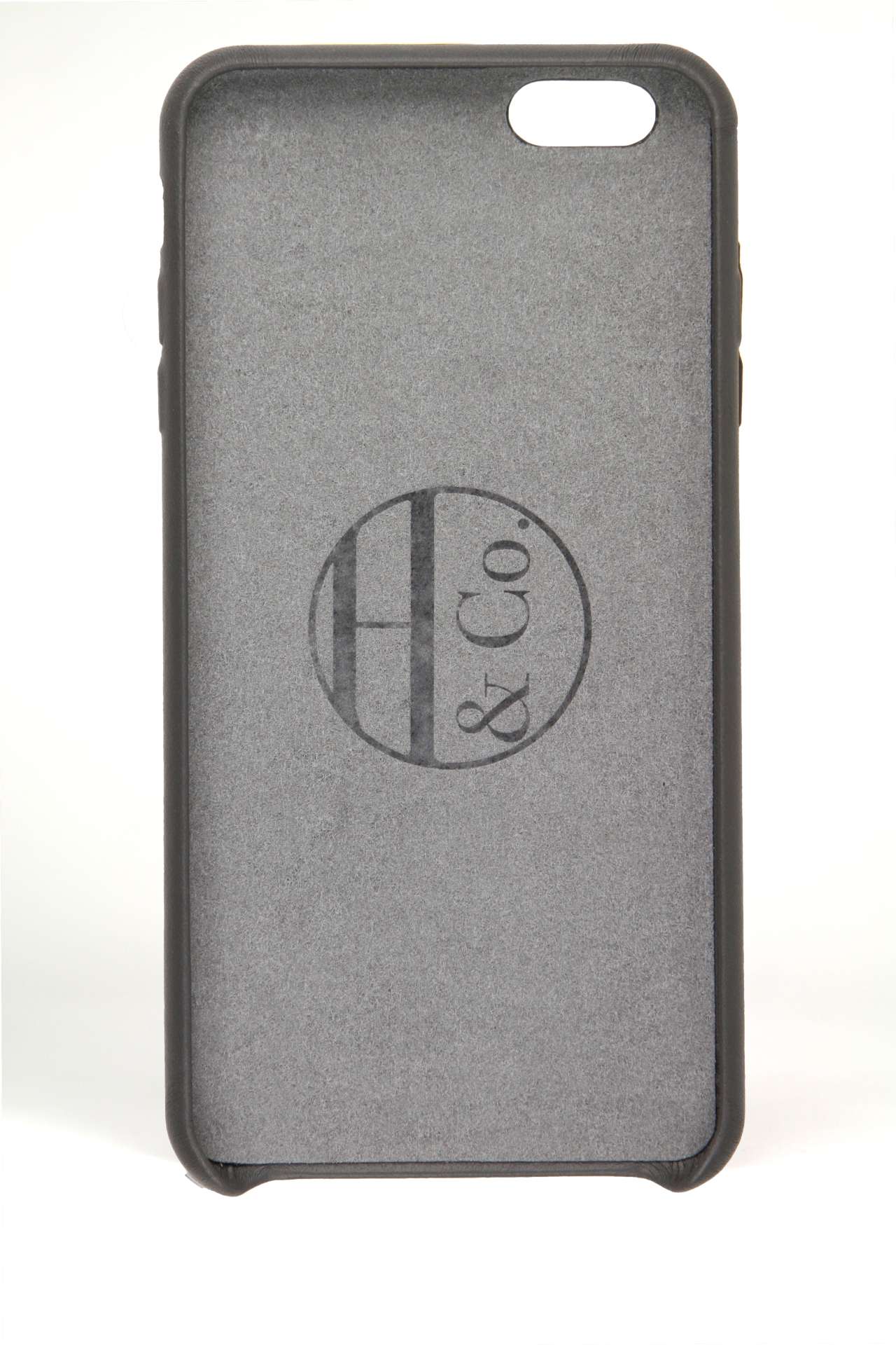 iPhone 6 Plus Case, Grey Leather - immagine 2