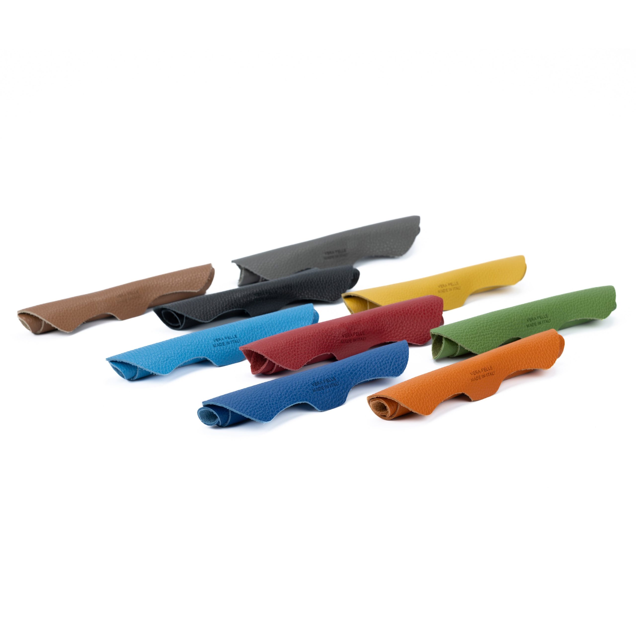 K0001DB | Tappetino per Mouse Made in Italy in Vera Pelle pieno fiore, grana dollaro - Colore Blu - Dimensioni: cm 20 x 23 - Confezione: Sacchetto tubolare Tnt - immagine 3