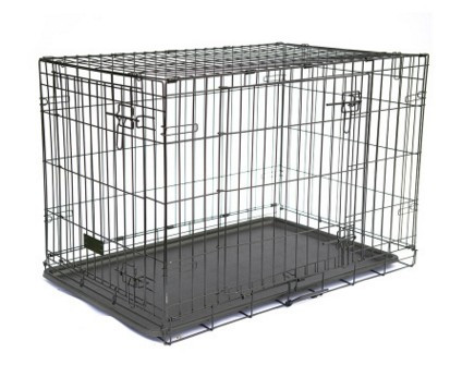 Folding Metal Dog Cage - immagine 3