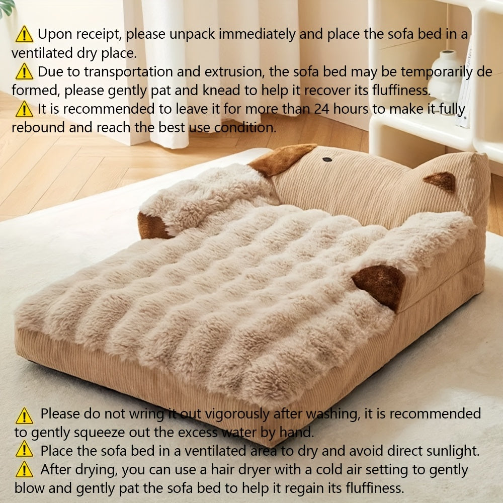 Soft Indoor Pet Couch for Dogs and Cats - immagine 5