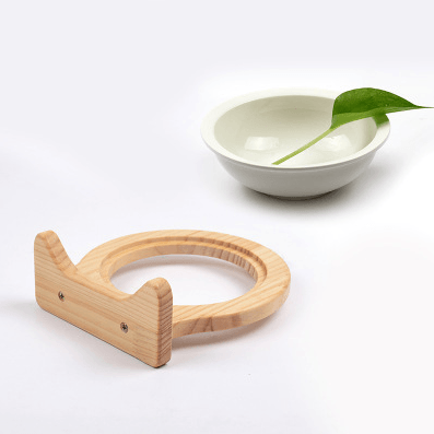 Pet Delights Ceramic Bowl With Solid Wood Stand - immagine 7