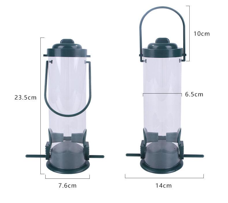 Outdoor Hanging Bird Feeder - Stylish Garden Decoration For Plastic Birds Food Dispensing - immagine 5