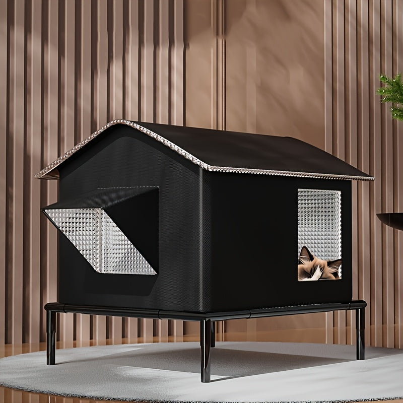 Four Seasons Outdoor Cat Shelter with Ice Box - immagine 4