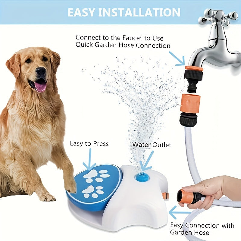 Pet Step-On Outdoor Water Fountain Toy - immagine 2