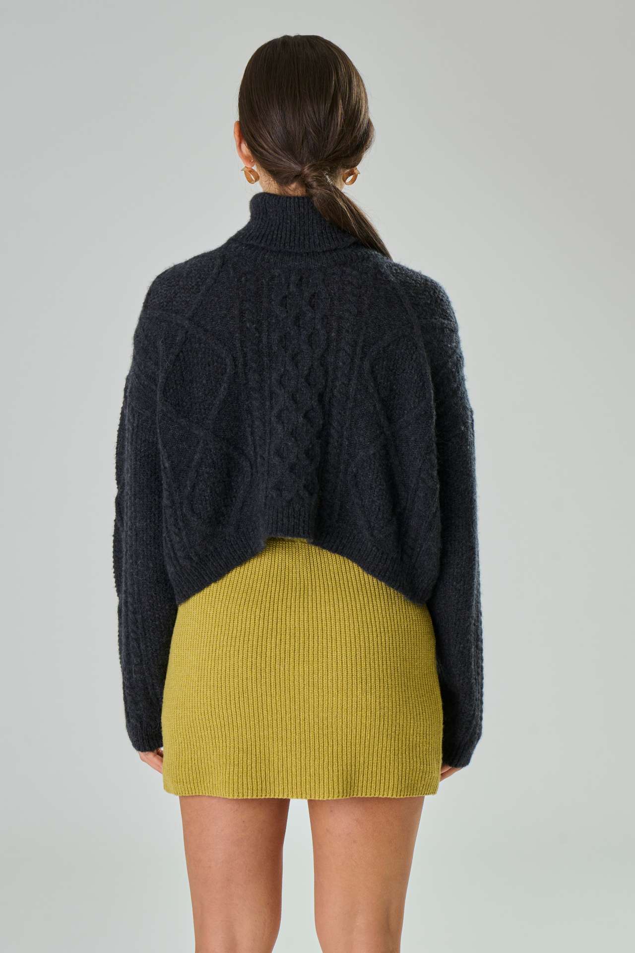 Maglione con treccia in Lana Merinos - Saffira - immagine 5