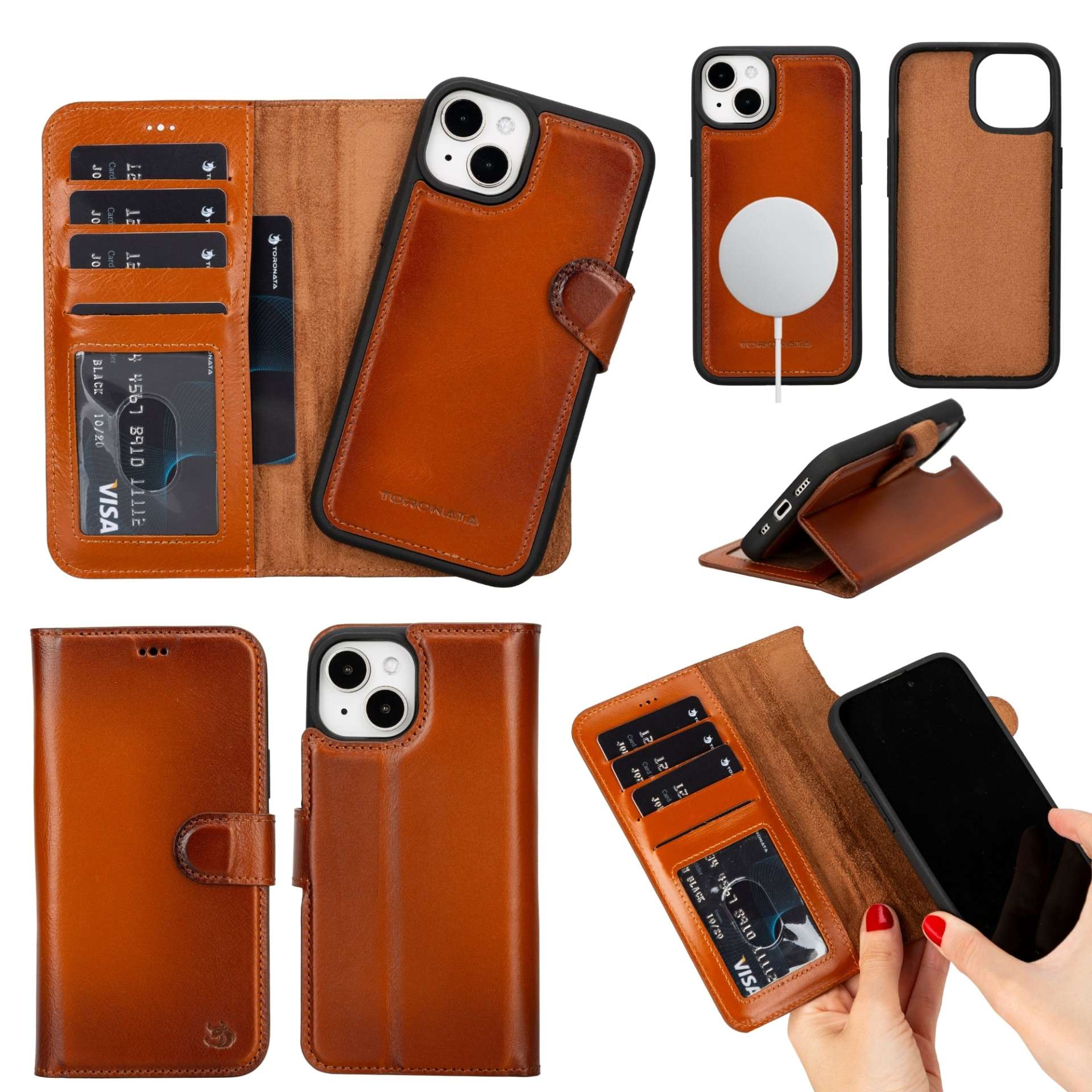 Casper Leather iPhone 14 Plus Wallet Case | MagSafe - immagine 8