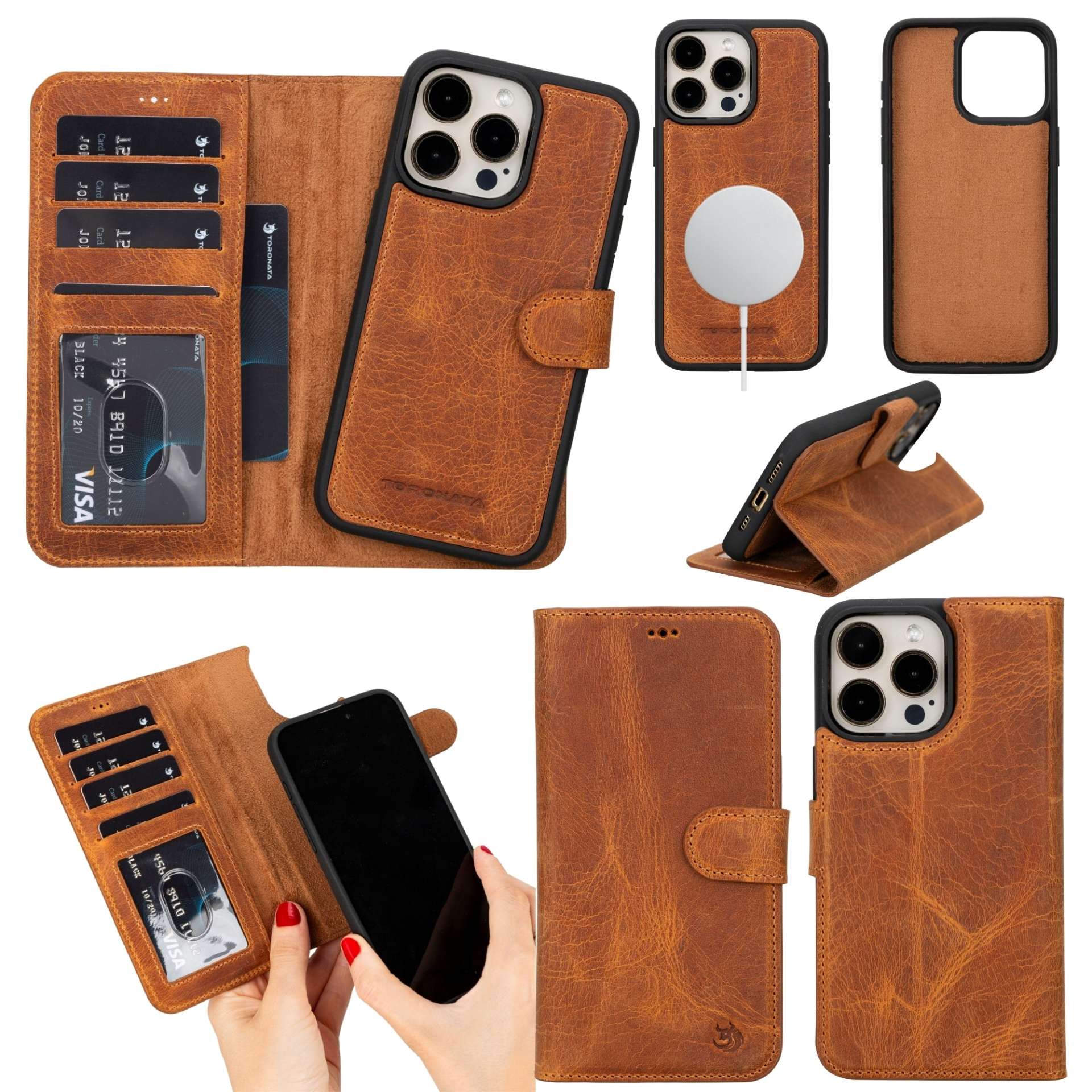 Casper Leather iPhone 14 Pro Wallet Case | MagSafe - immagine 9