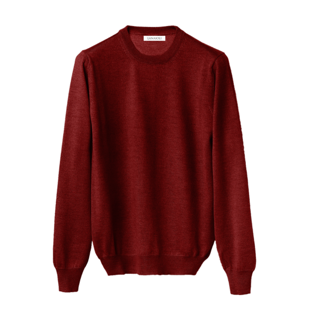 Men's crew-neck sweater in Cashmere, Silk and Extrafine Merino Wool blend - immagine 13