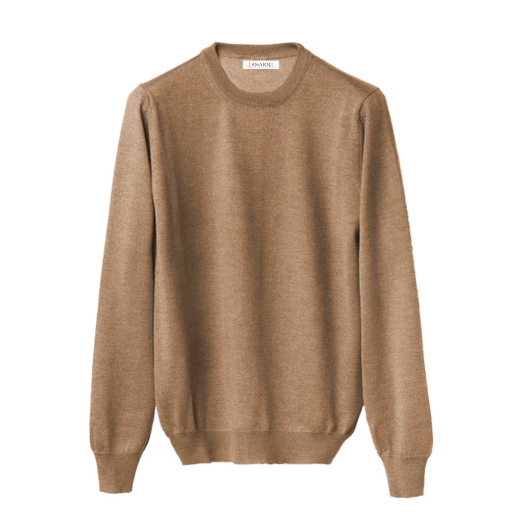 Men's crew-neck sweater in Cashmere, Silk and Extrafine Merino Wool blend - immagine 20