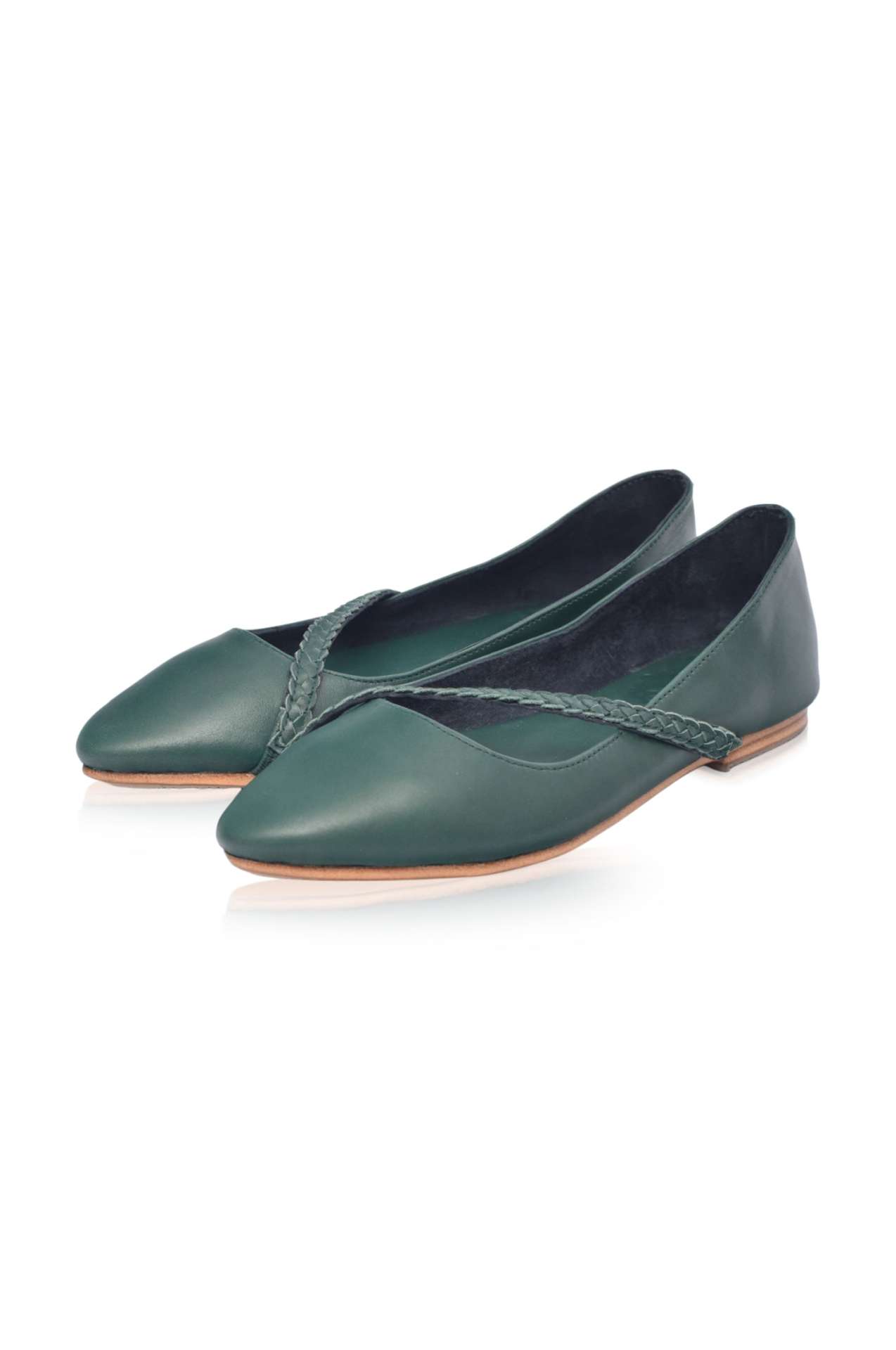 Orenda Elegant Leather Ballet Flats - immagine 2