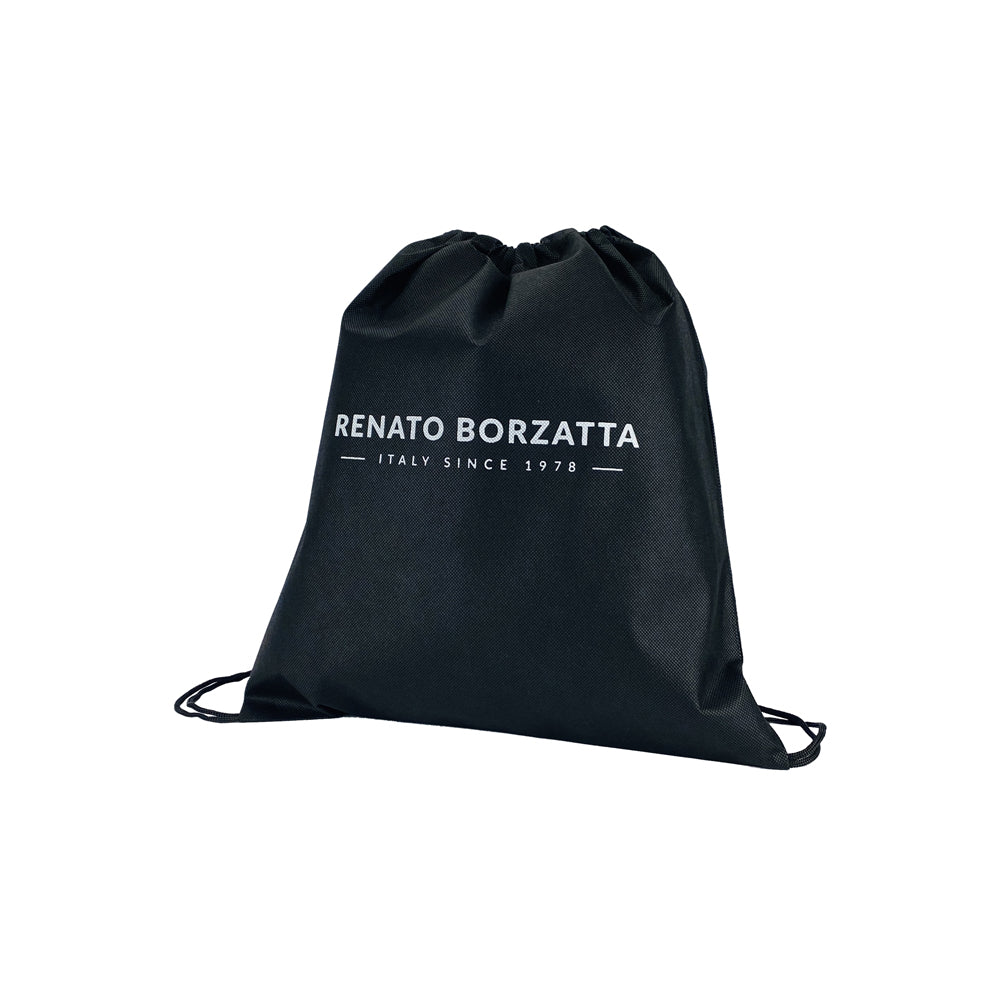 RB2004D | Convertible Shopping Bag in Genuine Full-Grain Leather, Dollar Grain/Lightweight. Double Handle. Color: Blue. Dimensions: 43 x 36 x 14 cm. Packaging: Non-Woven Fabric Bag - immagine 5