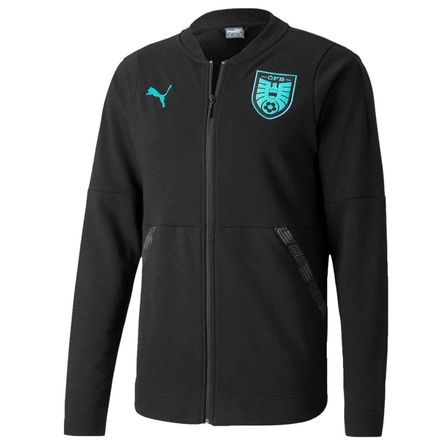 Austria black Casual presentation Soccer tracksuit 2020/21 - Puma - immagine 3