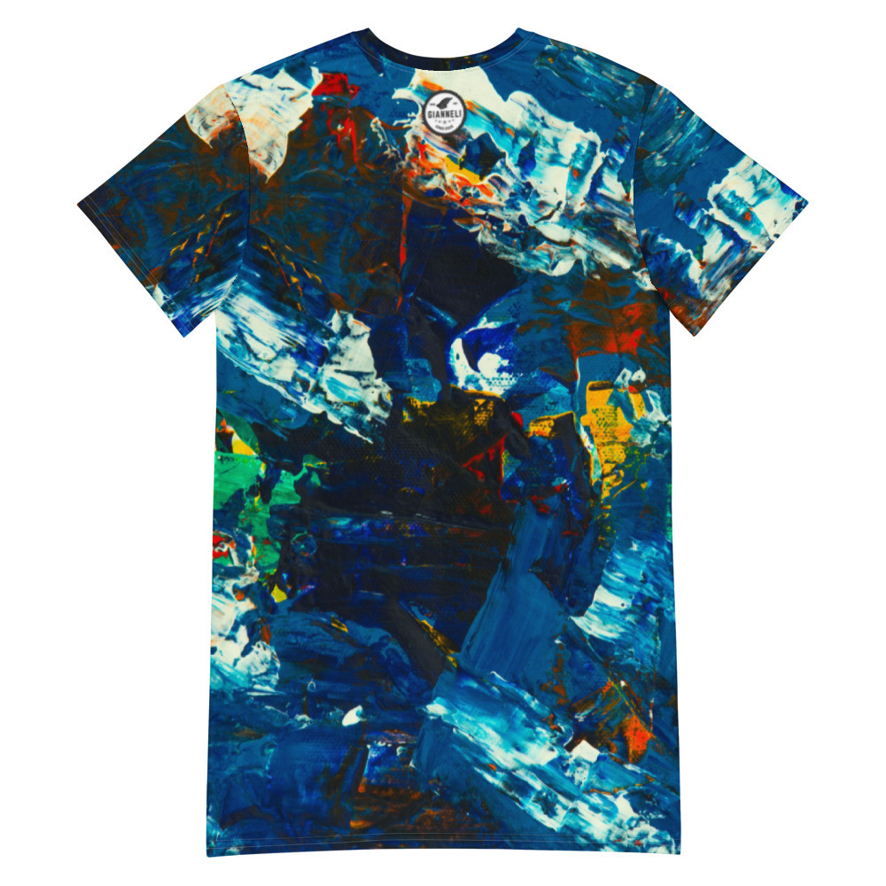 DANCING WAVES T-shirt Dress by Gianneli - immagine 2