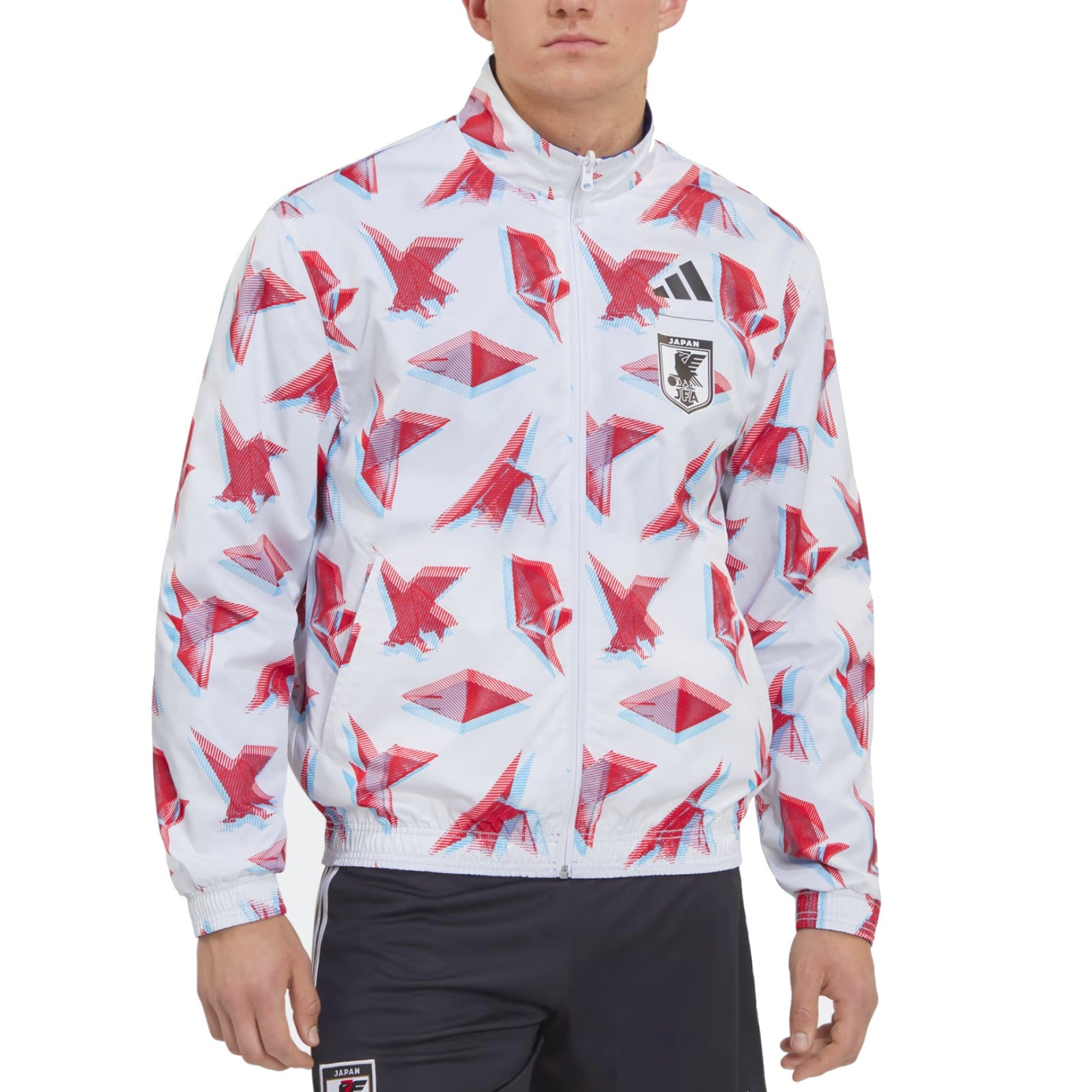 Japan pre-match presentation reversible Soccer jacket 2022/23 - Adidas - immagine 3