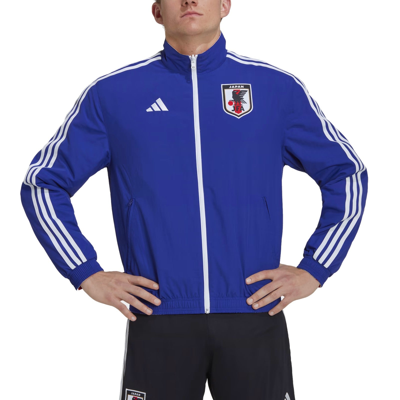 Japan pre-match presentation reversible Soccer jacket 2022/23 - Adidas - immagine 5