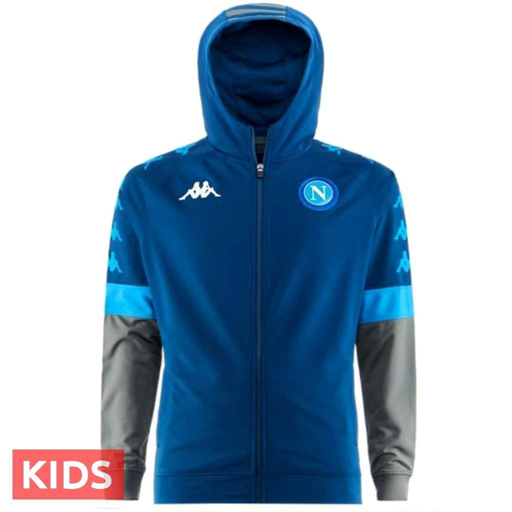 Kids - SSC Napoli UCL hooded presentation soccer tracksuit 2019/20 - Kappa - immagine 3
