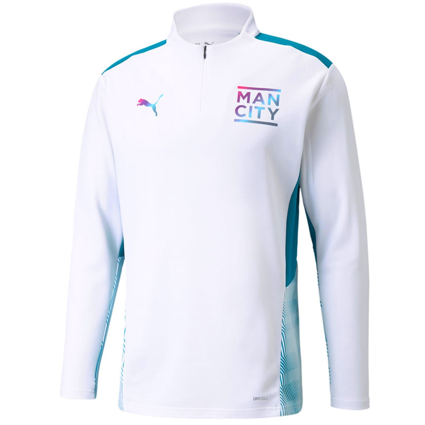 Manchester City white/blue training technical tracksuit 2022 - Puma - immagine 3