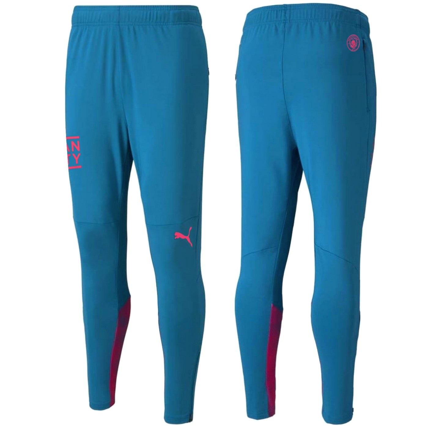 Manchester City white/blue training technical tracksuit 2022 - Puma - immagine 4