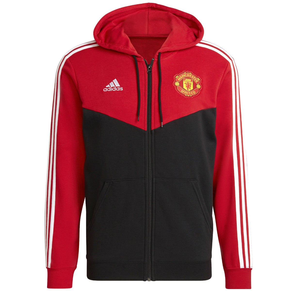 Manchester United Casual 3S hooded presentation tracksuit 2021/22 - Adidas - immagine 4