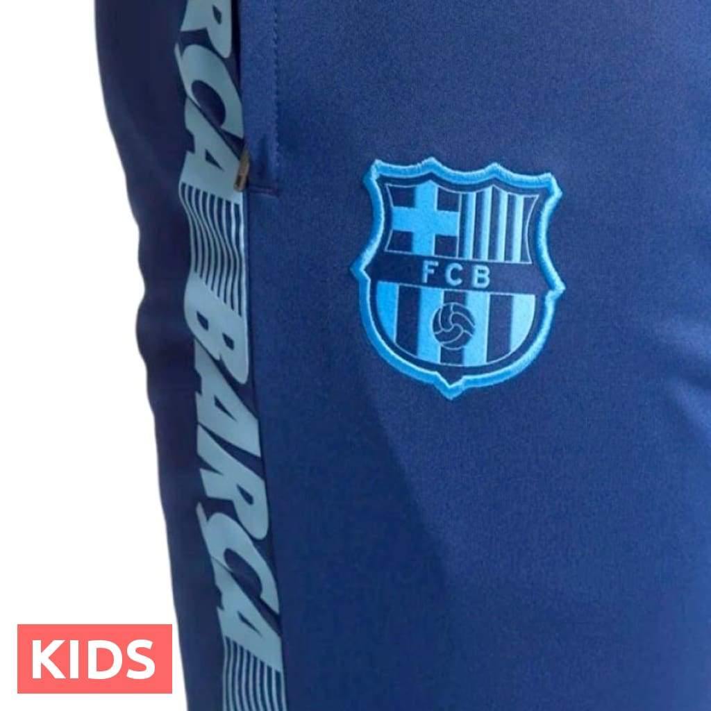 Kids - FC Barcelona soccer presentation Tracksuit light blue 2019 - Nike - immagine 4