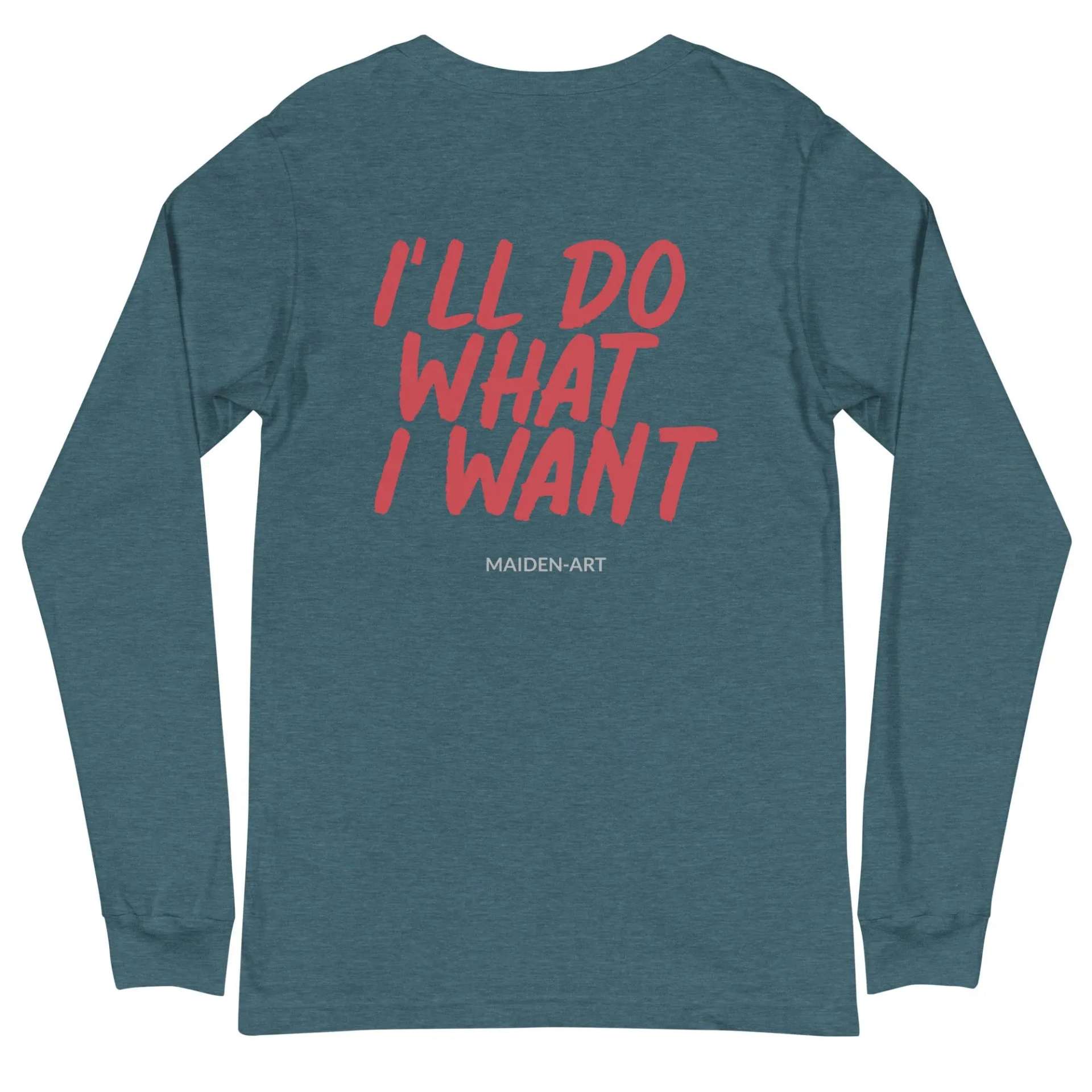 Rebel Girl Unisex Long Sleeve Tee with EMBROIDERY - immagine 25
