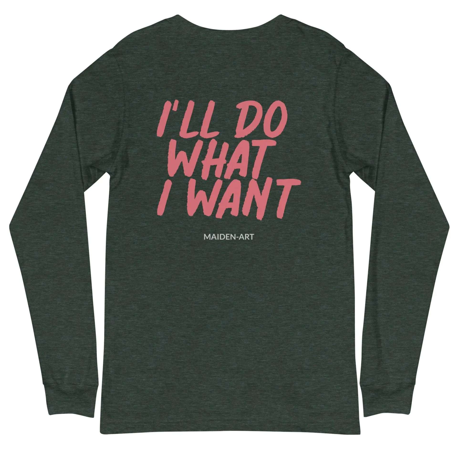 Rebel Girl Unisex Long Sleeve Tee with EMBROIDERY - immagine 20
