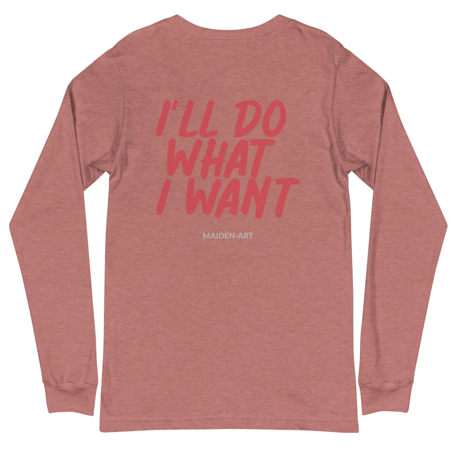Rebel Girl Unisex Long Sleeve Tee with EMBROIDERY - immagine 36