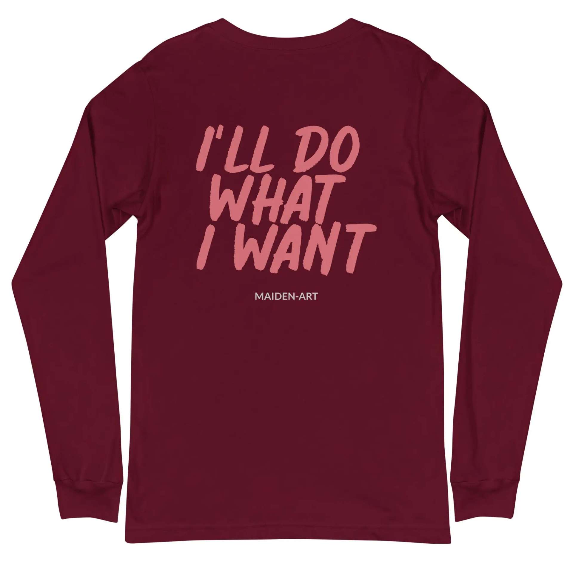 Rebel Girl Unisex Long Sleeve Tee with EMBROIDERY - immagine 14