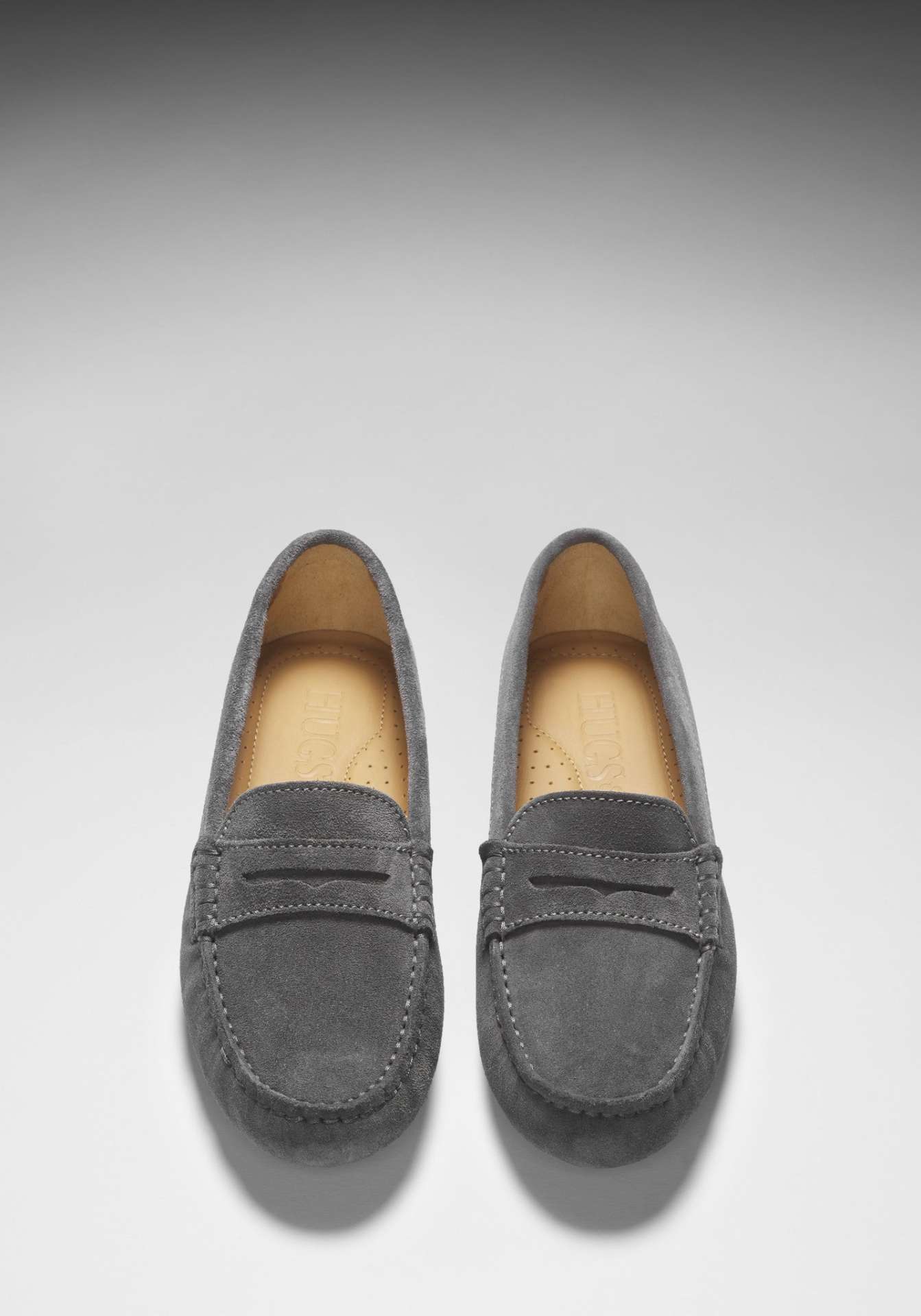 Women's Penny Driving Loafers, slate grey suede - immagine 3