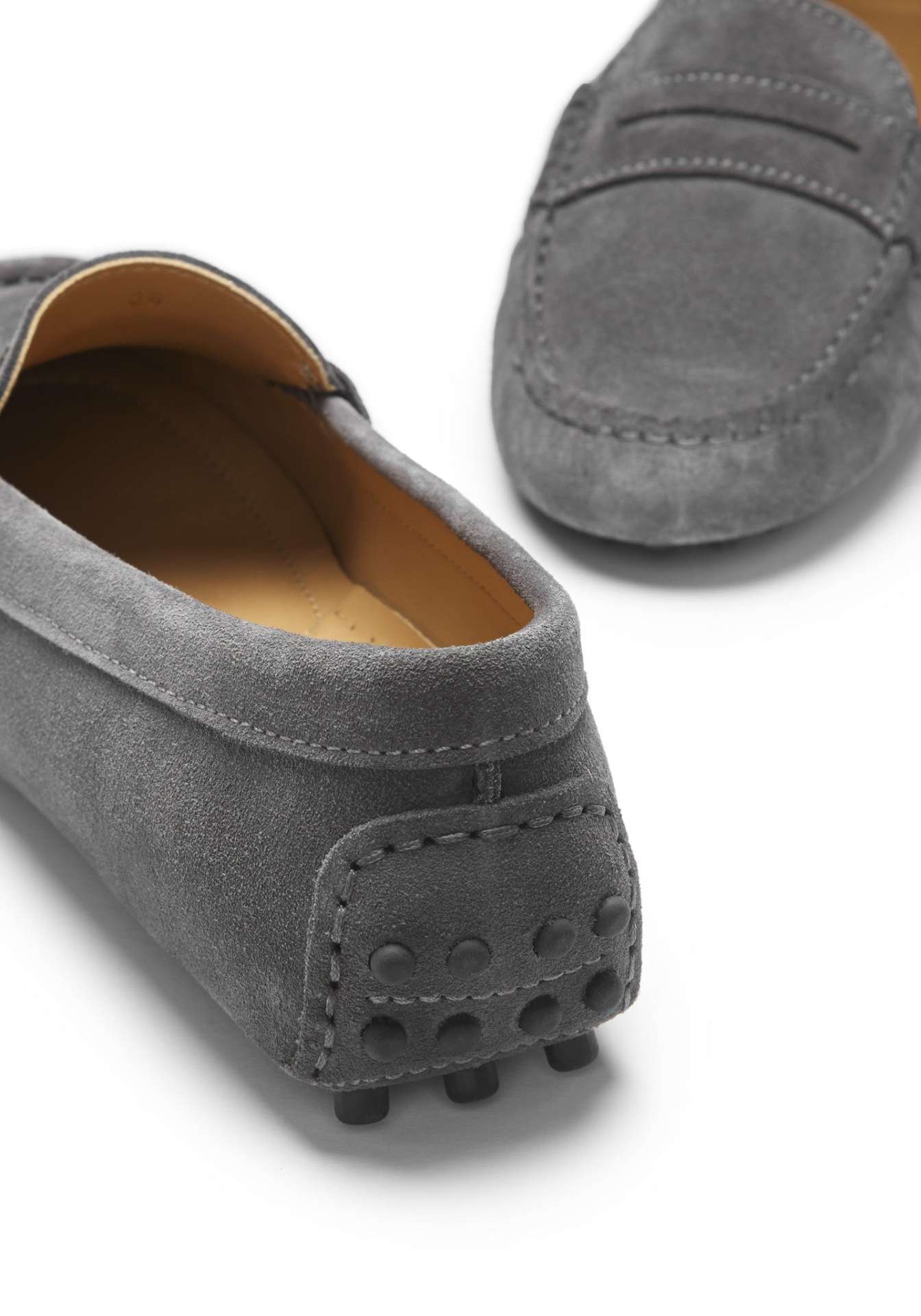 Women's Penny Driving Loafers, slate grey suede - immagine 4