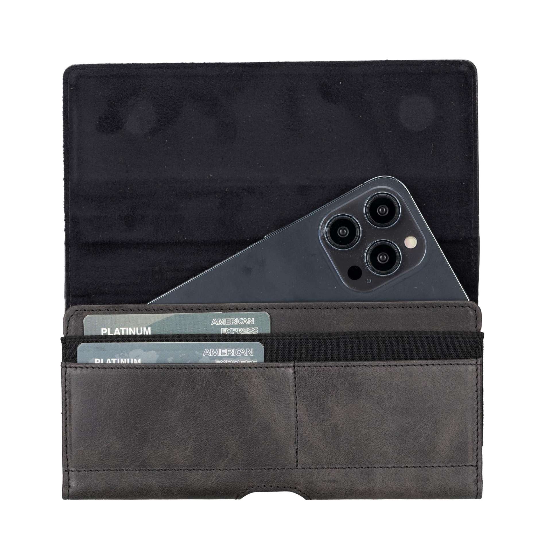 Yonkers Security Belt-Mounted Leather Phone Holster - immagine 9