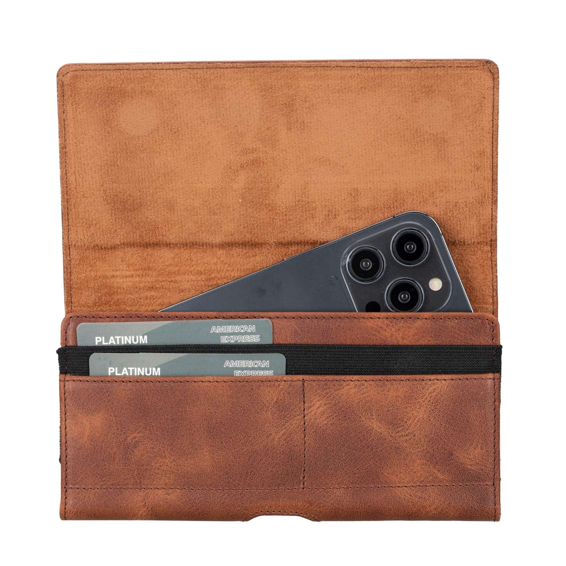 Yonkers Security Belt-Mounted Leather Phone Holster - immagine 7
