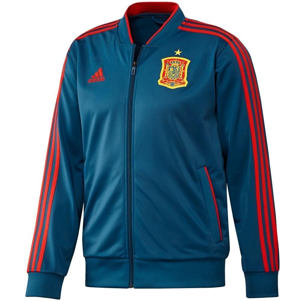 Spain Players Training Bench Soccer Tracksuit 2018/19 - Adidas - immagine 3