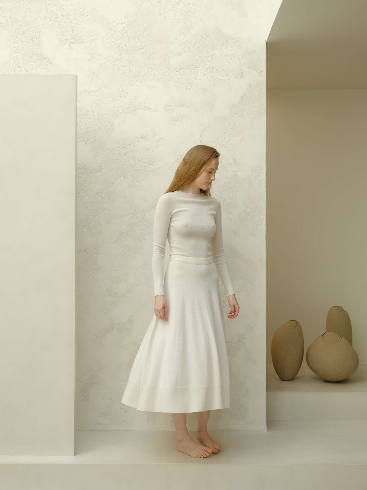 Extra Fine Merino Wool A-Line Skirt (3D-Knit) - immagine 20