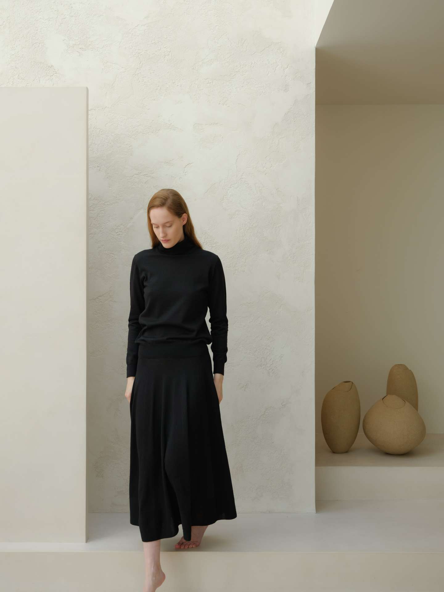 Extra Fine Merino Wool A-Line Skirt (3D-Knit) - immagine 13