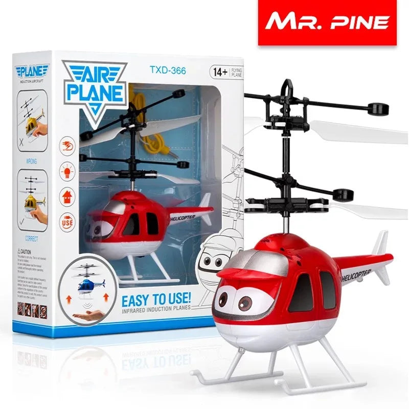 Colorful LED Flying RC Helicopter Toy - immagine 6