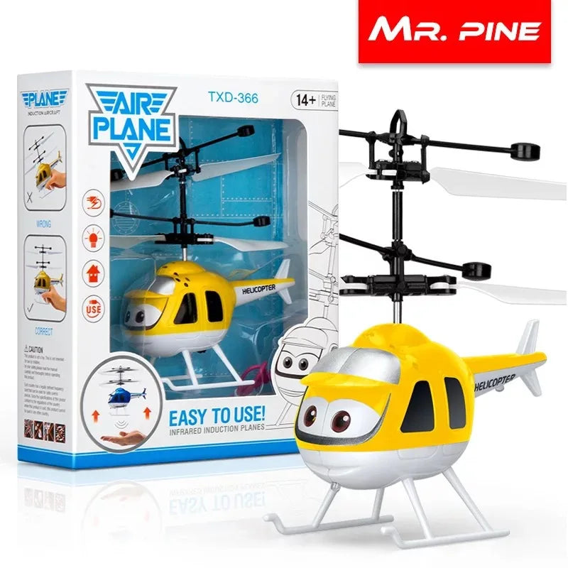 Colorful LED Flying RC Helicopter Toy - immagine 8