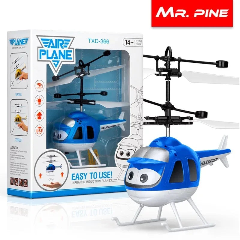 Colorful LED Flying RC Helicopter Toy - immagine 9