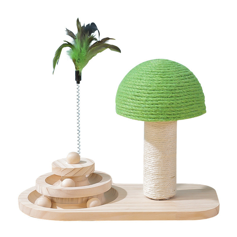 Interactive Wooden Cat Toy - immagine 3