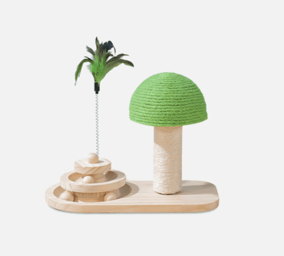 Interactive Wooden Cat Toy - immagine 4