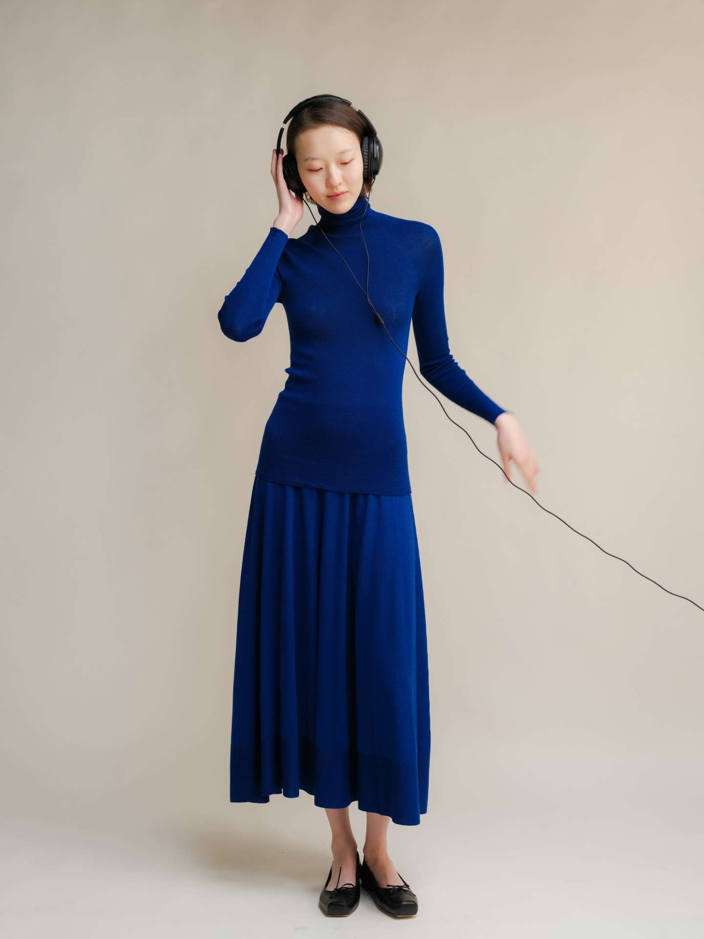 Extra Fine Merino Wool A-Line Skirt (3D-Knit) - immagine 27