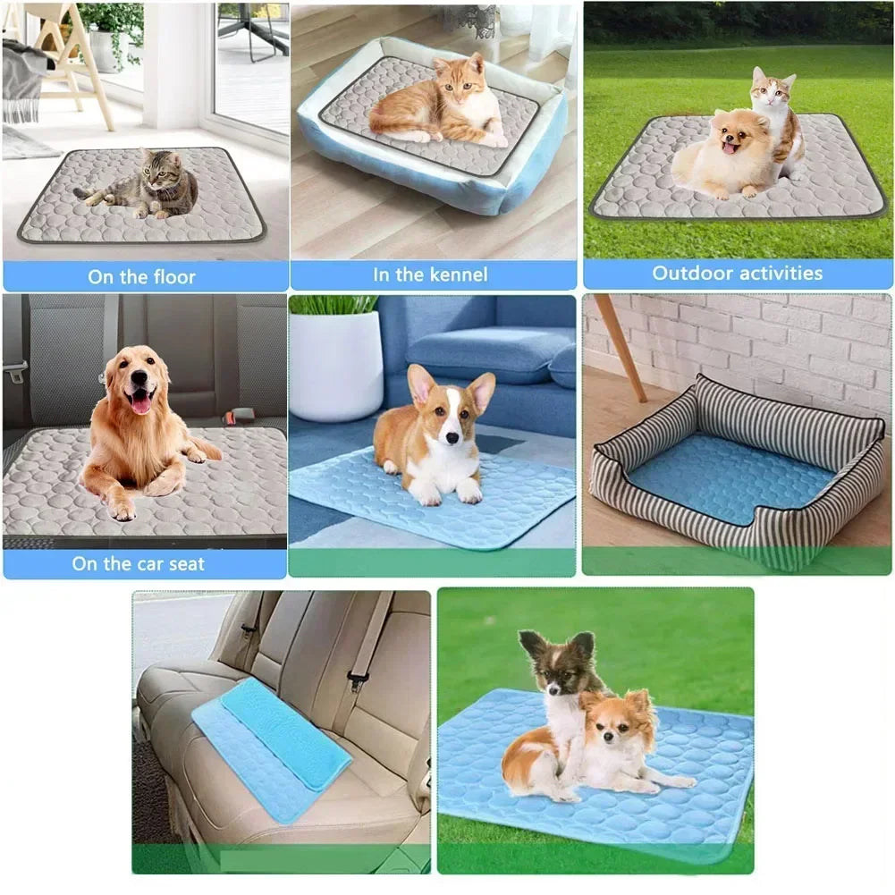 Pet Ice Silk Cooling Mat for Dogs and Cats - immagine 4