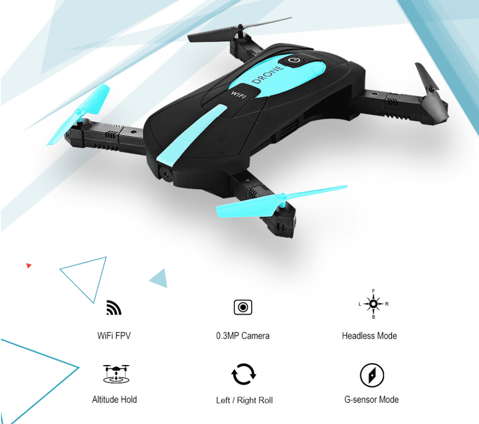 Pocket-Sized JY018 Black Bee Drone - immagine 3