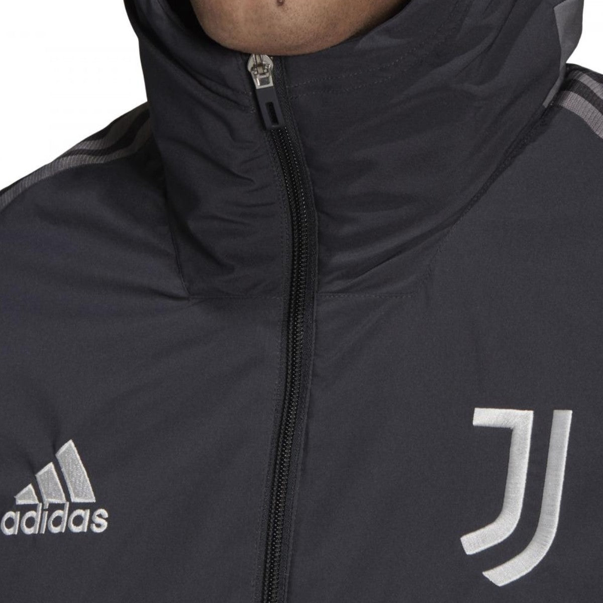 Juventus winter training bench soccer jacket 2021/22 - Adidas - immagine 3