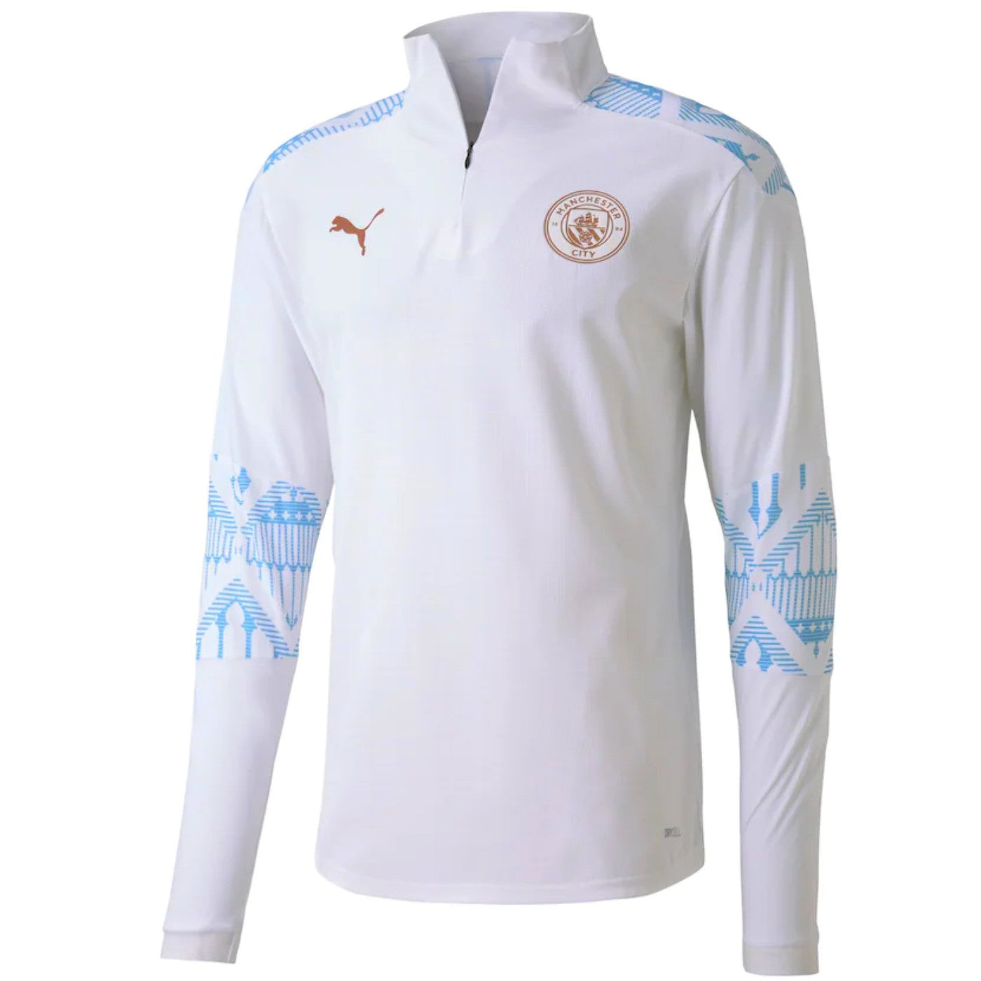Manchester City white/grey pre-match technical tracksuit 2020/21 - Puma - immagine 3