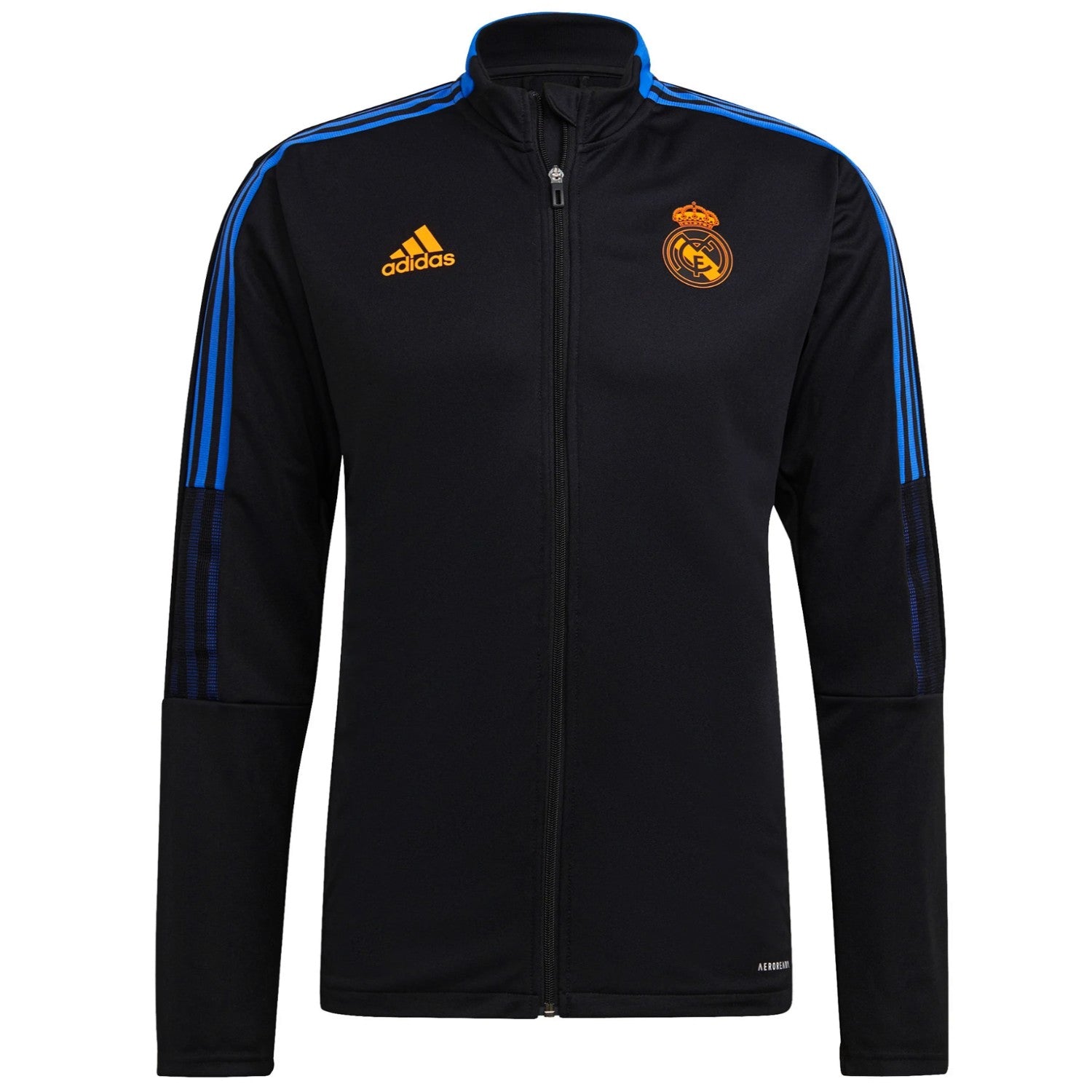 Real Madrid black training bench Soccer tracksuit 2021/22 - Adidas - immagine 2