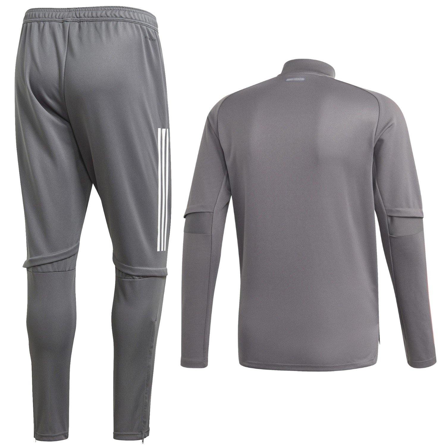 Real Madrid soccer grey technical training tracksuit 2020/21 - Adidas - immagine 2